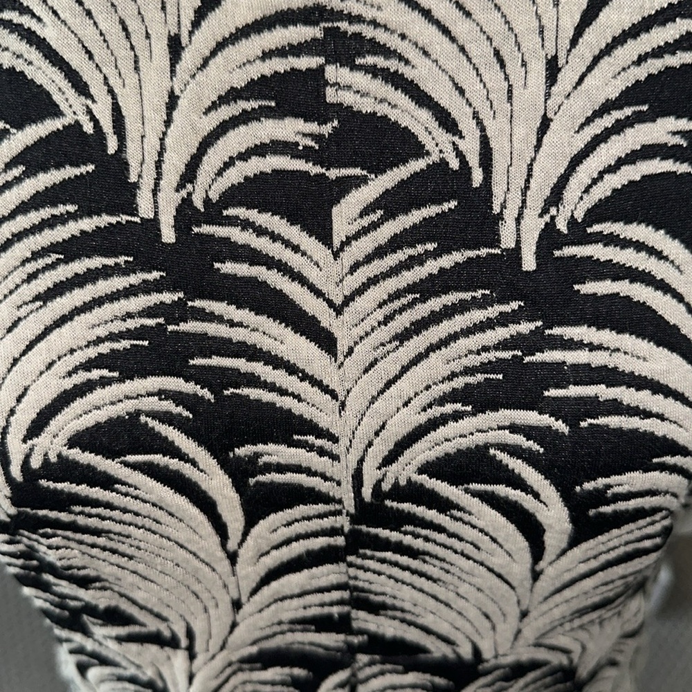 Rachel Roy Black & White Palm Leaf Print Dress Size L NWT - Picture 8 of 12